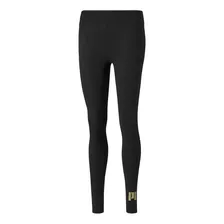 Calza Puma Ess+ Metallic Leggings Negro Mujer