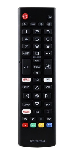 Control Remoto LG Akb75675304 Smart Tv Netflix Prime Video