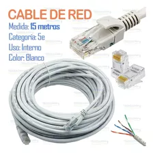 Cable Red, Cable De Internet Cable Lan Utp Cat5e 15mts 