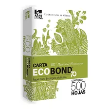 Papel Ecobond 70 Blanco Carta - 500 Hojas