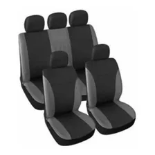 Funda Cubre Asiento Auto Universal Gris Juego Completo