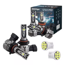 Kit 4 Lampada Ultra Led S16 Farol Alto Baixo Sem Milha 6000k