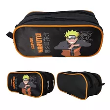 Estojo Escolar Infantil 2 Zp P/am Uzumaki Naruto