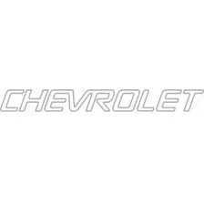 Emblema Adesivo Chevrolet P/ S10 2001 02 03 04 2005 - Prata