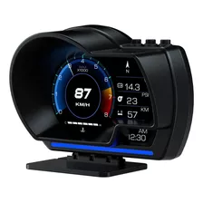 Pantalla Hud Para Automóvil P6, Medidor Inteligente Obd+gps: