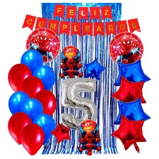 Combo Kit Globos Deco Fiesta Hombre Araña N°12