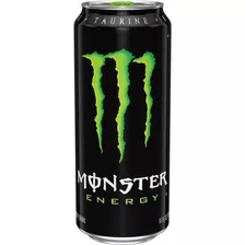 Monster Energy Bebida Energizante Verde 473ml Lata Deporte