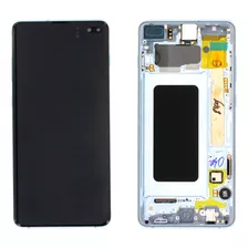 Tela Frontal Para Galaxy S10 Plus Sm-g975 Azul Nacional