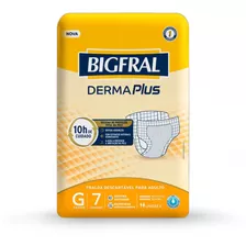 Fralda Geriátrica Bigfral Derma Plus G De 70 A 90 Kg