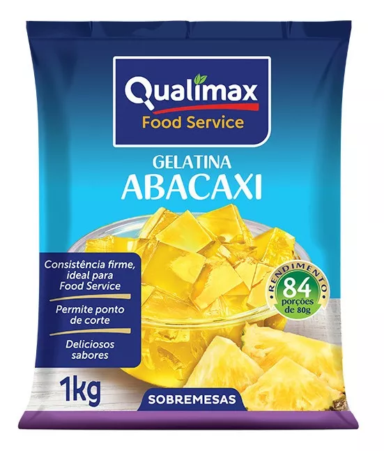 Gelatina De Abacaxi 1kg - Qualimax