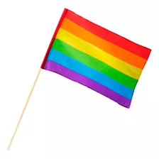 Banderin Lgbt Orgullo Gay 30x20cm Bandera Mano Doble Faz