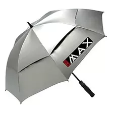 Paraguas Golf Big Max Automatico Uv50 Doble Techo Color Plateado