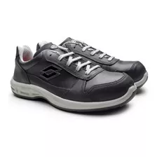 Zapatilla Run Seguridad Lotto Sprint Black Con Puntera