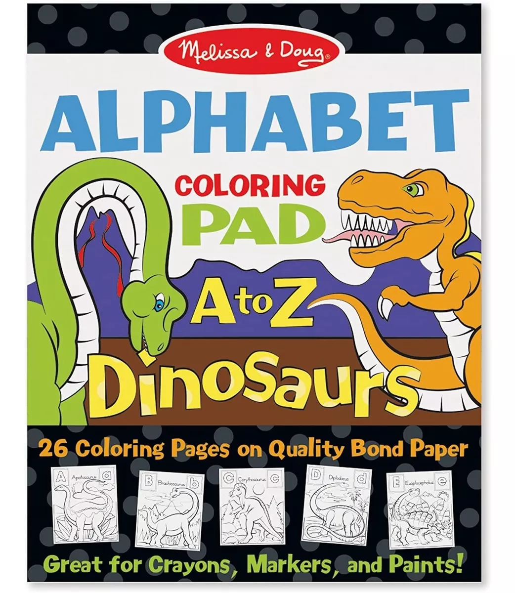 Melissa & Doug 26 Paginas Alfabeto Animal Colorear 11 X 14 P