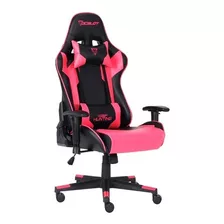 Silla Gamer Ocelot Ogs-03 Base Ajustable 150kg Rosa Y Negro