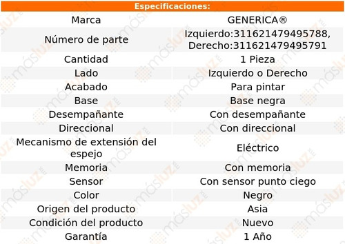 1_ Espejo Elect Sonata 2015/2017 Genrica Foto 2