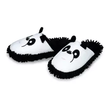 Pantufa Chinelo Panda Preto E Branco Infantil Menino