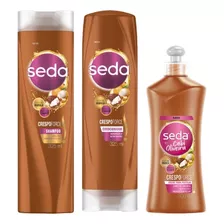 Kit Shampoo Seda 325ml + Cond + Pentear Crespoforce