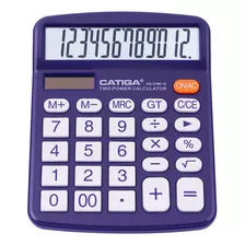 Calculadora De Escritorio Catiga 12 Digitos Cd-2786 Purpura