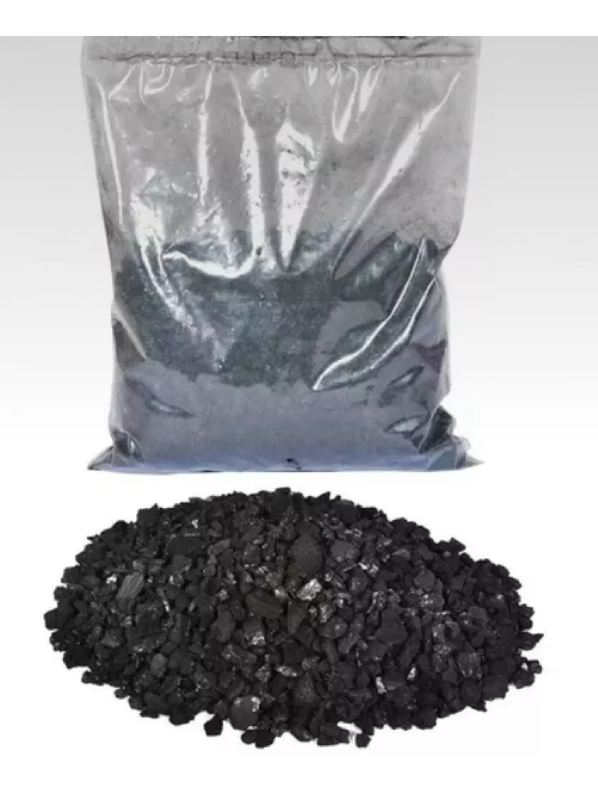 Carvão Ativado Para Filtragem De Aquários 1 Kg-grátis  Bolsa