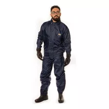 Roupa De Chuva Califórnia Racing Cr Motoqueiro Ny Azul