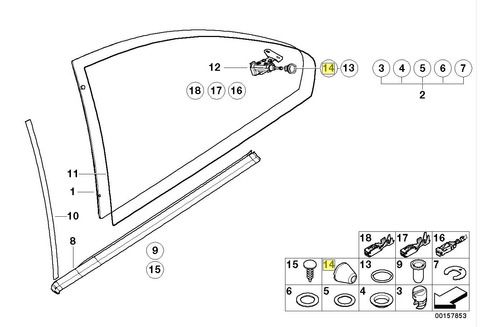 Tapa Ventanilla Bmw 328ci 1999 2000 Original  Foto 5