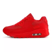 Tenis Para Hombres,tenis De Mujer Air 19 Rojo