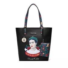 Bolsa Tote Con Monedero Frida Kahlo Original Viva La Vida