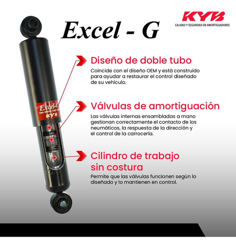 Kit 4 Amortiguadores Toyota Land Cruiser 2010-2011 4x4 Kyb Foto 3