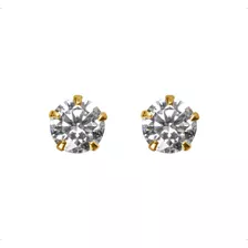 Aretes | Broqueles Oro Sólido 14k Diamante Moissanita 1.0ct