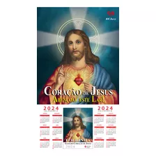 Calendario Folhinha Do Sagrado Coração De Jesus 2024