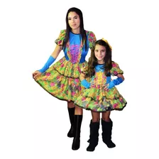 2 Vestidos De Festa Junina Caipira Quadrilha Mãe E Filha