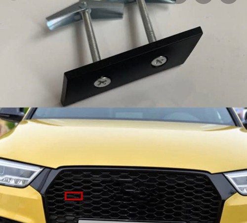 Emblema Audi Rs4 Parrilla  Seguros  Anti Robo Negro Foto 4
