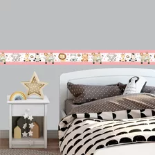 Faixa Decorativa Infantil Bebê Papel De Parede Quarto Menina