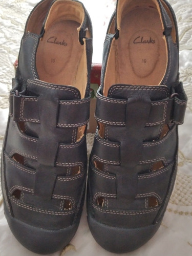 Zapatos Clarks De Caballero De Cuero Negro Original 10
