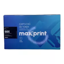 Cartucho De Toner Maxprint 58x Preto