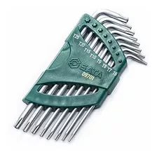 Juego De Llaves Torx De Brazo Largo Sata De 8 Piezas Con Pun