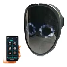 Máscara Led Bluetooth Con Luz Rgb Para Bricolaje, Fiesta, Ha