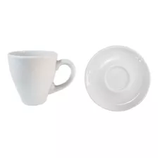 Set Tazas Platos Porcelana Monza Verbano 200ml X 2 Unidades