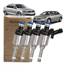 Kit 4 Bicos Injetores Audi Passat Tiguan 2.0 Tsi Original