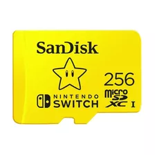 Cartão De Memória Sandisk Micro Sd 256gb Nintendo Switch