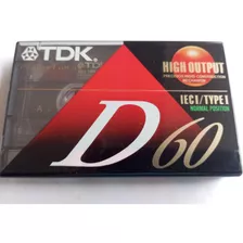 Fita K7 Tdk D60 Minutos High Output Lacrada