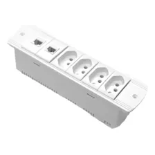 Régua C/ 3 Tomadas + 1 Rj45 Cat6 + 2 Hdmi - Branco