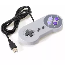 Kit 2 Controles Usb Super Nintendo Snes P/ Pc + 1000 Jogos