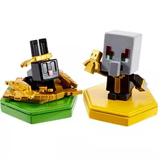 Pacote Com 2 Minibonecos De Brinquedo Mattel Minecraft Earth