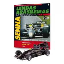  Miniatura Fórmula 1 Lótus Preta 97t Ayrton Senna