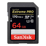 Tarjeta De Memoria Sandisk Sdsdxxy-064g-gn4in  Extreme Pro 64gb