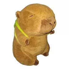 Capibara De Peluche De 30 Cm C/mochila Tortuga Importado A1