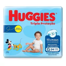 Fralda Huggies Tripla Proteção Jumbo G C /24