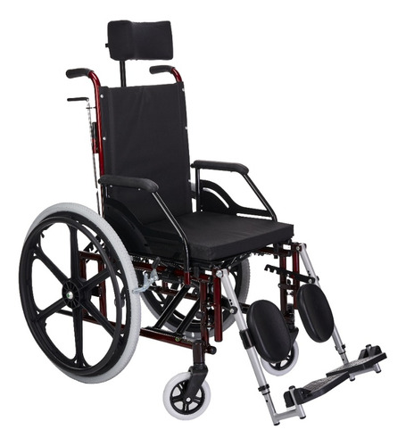 Cadeira De Rodas Reclinável Com Elevação Das Pernas 